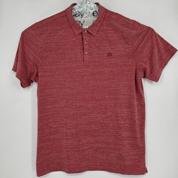 Travis Mathew Polo Shirt Mens XXL Short Sleeve Striped Golf Casual Preppy - Picture 1 of 10